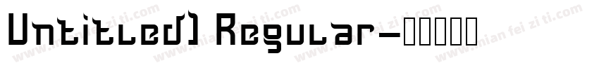 Untitled1 Regular字体转换